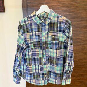L.L.Bean Women's Plaid Button-Up Top